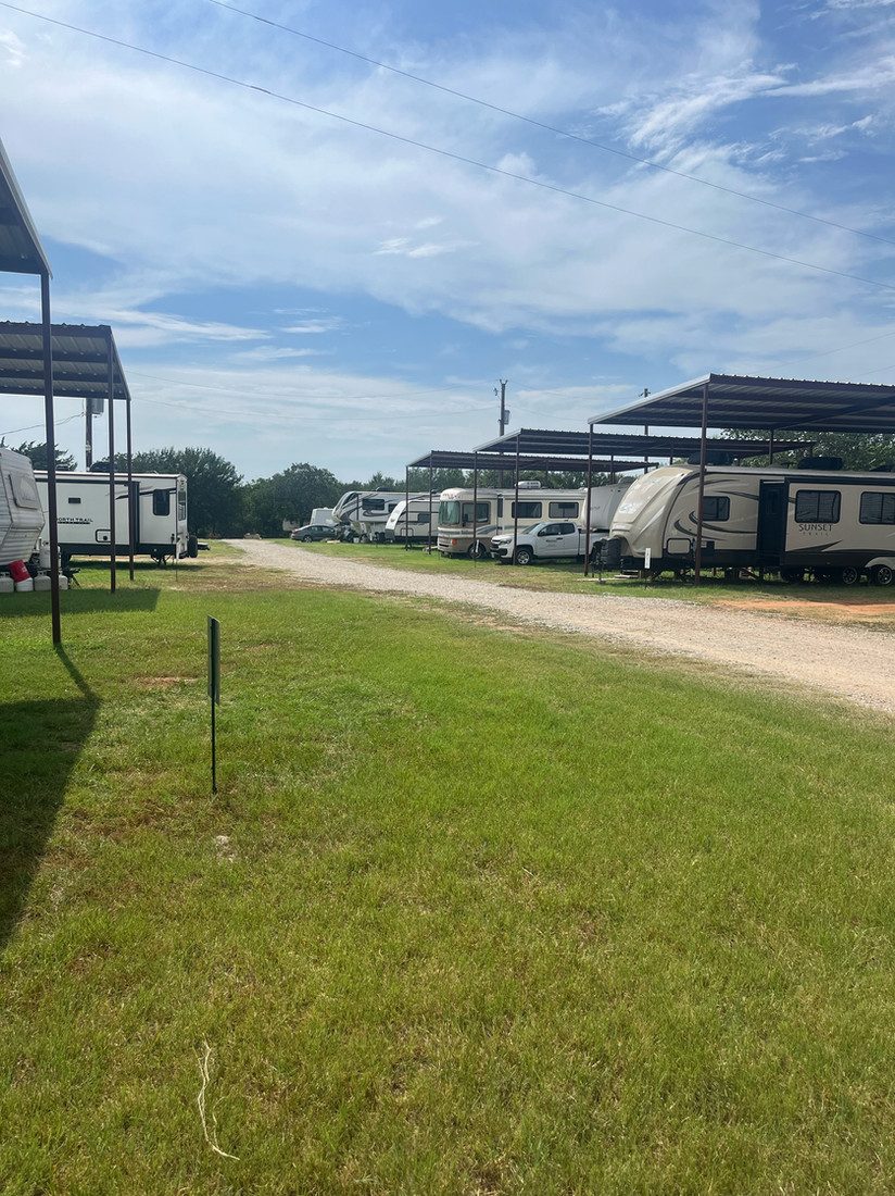 Full-hookup RV sites at Western Edition RV Community in Weatherford, Texas